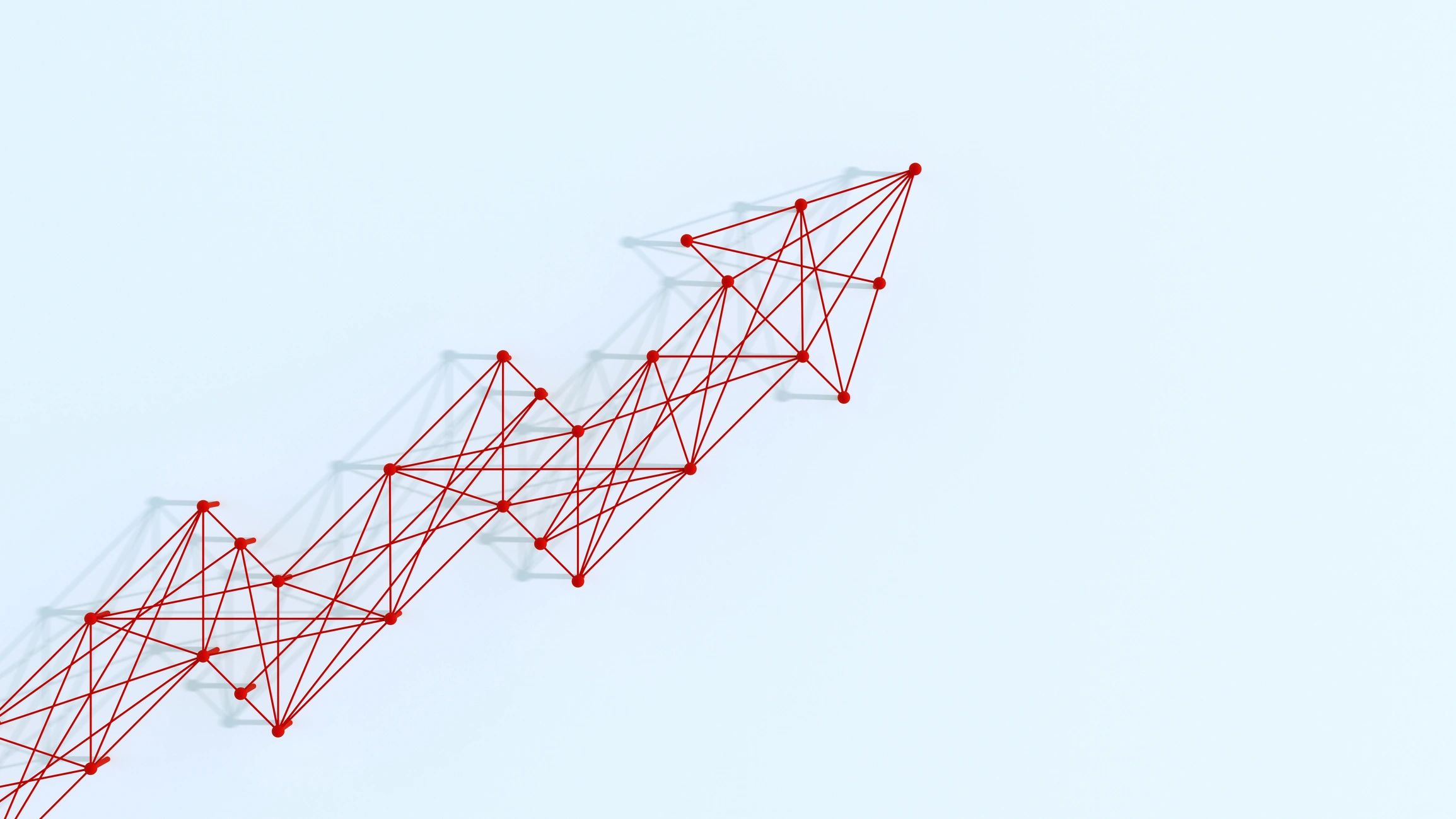 Abstract upward trend graphic representing growth